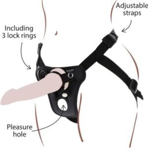 GET REAL - STRAP-ON PLEASURE HARNÉS NEGRO