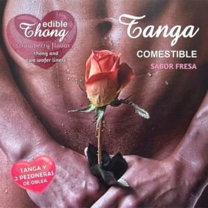 HOTFLOWERS - TANGA+ 2 PEZONES OBLEA FRESA HOMBRE /es/pt/en/fr/it/