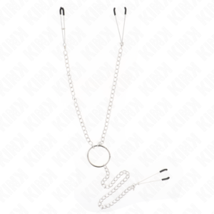 KINK - PINZAS PARA PEZONES Y CLÍTORIS CON CADENA 30 CM MODELO 1