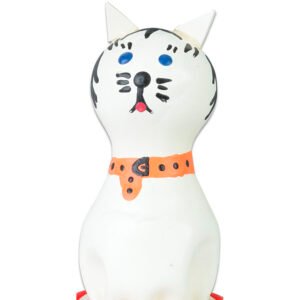 CONDOMERIE - PRESERVATIVO DECORATIVO PINTADO A MANO GATO BLANCO