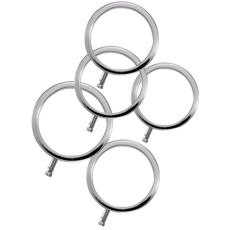 ELECTRASTIM - ELECTRARINGS ANILLOS METÁLICOS PARA EL PENE PACK 5