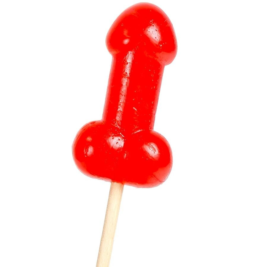 SECRETPLAY - PIRULETA PENE CARAMELO CEREZA CON EFECTO CALOR PICANTE