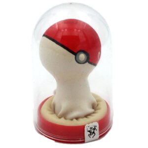 CONDOMERIE - PRESERVATIVO DECORATIVO PINTADO A MANO POKEBOLA ROJO-BLANCO