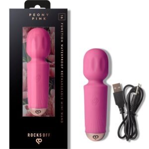 ROCKS-OFF - MINI VARITA RECARGABLE 16 FUNCIONES FUCSIA