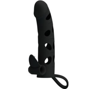 PRETTY LOVE - FUNDA SILICONA CON VIBRACIÓN 15.2 CM